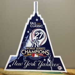 NY YANKEES 2009 WORLD SERIES CHAMPIONS PENNANT 27 TIME FALL CLASSIC BANNER MLB