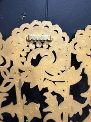 Vintage Burwood 4402 Gold Fan Wall Decor Hollywood Regency Ornate Large 43″