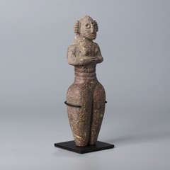 Bronze Age Near Eastern Jasper-Type Stone Steatopygous Female Idol