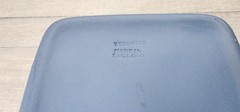 Wedgewood blue jasperware square trinket box white classical relief decoration