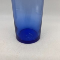 Vintage Cobalt Blue Glass Cylinder Bud Vase10.5″ Tall 3.5″ Wide