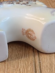 VINTAGE RS SUHL MARKED HAND PAINTED VICTORIAN EDWARDIAN PORCELAIN SHOE