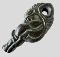 300 BC Ancient Roman Carved Engraved Gemstone Pendant Medallion Amulet Boar Head