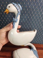 2 Vintage 1987 HOMCO Burwood Country Geese Wall Pockets County Farmhouse 80s