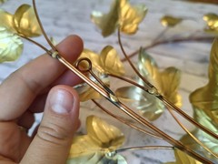 Home Interiors Ivy Leaf Branch Brass Gold Toned Metal Wall Decor 2 Piece 1106DH