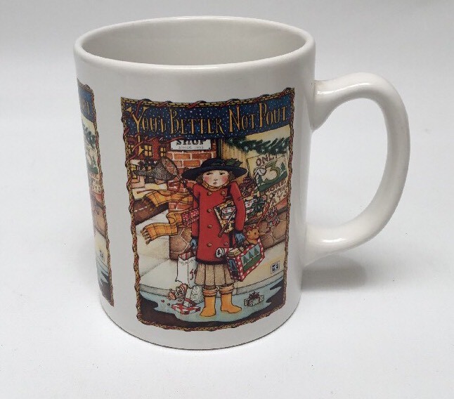 Mary Engelbreit You You’d Better Not Pout Christmas Coffee Mug 10 Oz