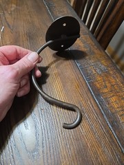 Vintage Home Interiors Bell Metal Rustic Hanger & Bracket New See Desc.