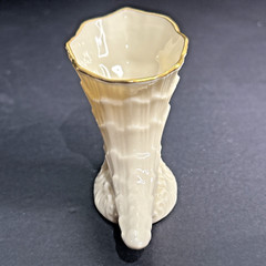 Lenox Miniature Cornucopia Horn of Plenty 24 K Gold Trim Made in USA Vintage