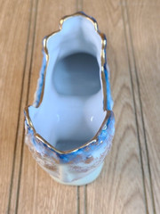 VINTAGE RS SUHL MARKED HAND PAINTED VICTORIAN EDWARDIAN PORCELAIN SHOE