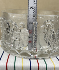 Vtg Goebel W German Lead Crystal Carousel Animals Circus Tent Covered Candy Dish