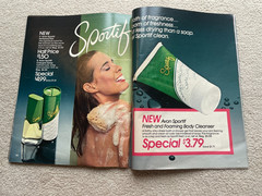 Vintage AVON 1980 SALES CATALOG BROCHURE (Campaign 9) ~ Large Format/ No Label