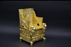 Rare Egyptian Antiquities golden throne chair throne of the king tutankhamun BC