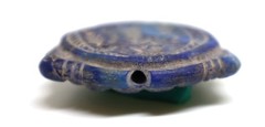 Antique Roman Greek King Face Lapis lazuli Intaglio Seal Stamp beads