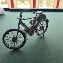 Vintage Harley-Davidson Metal Bicycle Motorcycle Model Handmade Decor 10″ x 7″