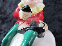 Belleek Irish Vintage RARE! Leprechaun Painted 5-1/4” Elf, Knome 3rd Green Mark