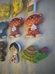 Avon fragrance glace pins Turtle gingerbread cat Chick Jack in the Box Lot of 9