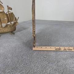 Vtg Nautical Sailing Ship Cast Aluminum Wall Hanging Doorstop Japan Made In Lot