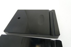 Black Glass Unusual Desk Accessory Unknown Base Onyx Displays Trophy Bases