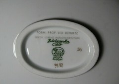 2 Vintage 1950’s Modernist Hutschenreuther Prof. Lili Schultz Gold Bowls