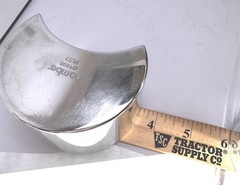 Nambe Modernist Lot: 2009 Neil Cohen Bud Vase & 1998 Crescent Candle Holders
