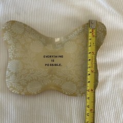 Sugar Boo & Co Butterfly Trinket Dish Everything Is Possible gold & white design