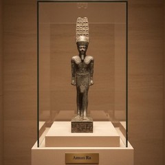 Ancient Egyptian Amun Ra Statue Supreme Creator God of the Sun Rare Antiquities