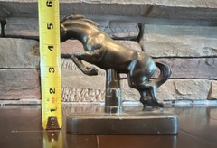 Nuart Creations Jumping Horse Cast Metal Bookends Art Deco Pair Book End
