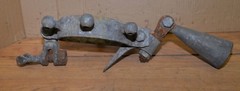 Rare cast steel vintage boat boom mast collar ring 8″ id ship collectible part