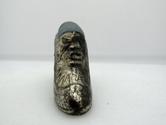 Unbranded Made in Occupied Japan Miniature Metal High Heel Shoe Pin Cushion