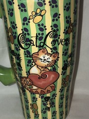 Large Ceramic Coffee Mug Cat Lovers