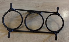 VTG Planter Flower Stand small Pot Holder Rack wrought iron decorative scrolls