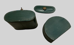 Vintage Metal Lavabo Water Tank – Green/ Tole Painted Fruit