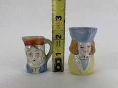 Lot of 5 Victorian Colonial Miniature Mugs Japan & Occupied Japan PICO Unbranded