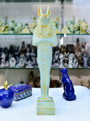Rare Large Anubis Ancient Egyptian Statue Made in Egypt