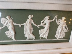 Vintage Purnell Art Co Bas Relief Plaque –Neoclassical Dancing Figures Wall Art