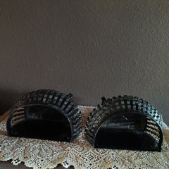 Vintage Home Interiors HOMCO Black Metal Wall Planter Set Of 2 Cottagecore Cute