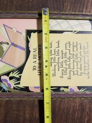 Art Deco Framed Print Poem To A Real Little Mother 1929 A Gibson Product