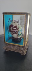 Collectible 1991 Bernina Hand Painted Egg w Menu Rare Sewing Memorabilia