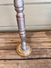Italian Baroque Style Faux Red Coral Specimen on the Silver Gilt Wood Pillar