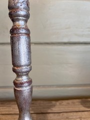 Italian Baroque Style Faux Red Coral Specimen on the Silver Gilt Wood Pillar