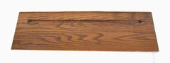 Vintage 1990s Solid Oak Wood Wall Mount Clock Curio Book Shelf 5.5″ x 17.5″ Long