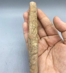 Large Pre Classic Jasper Stone Bactrian King Face Engraved Amazing Bead