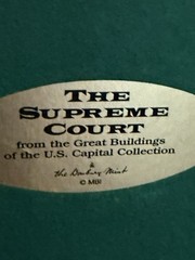 Danbury Mint The U.S. Supreme Court Deluxe Sculpture Washington D.C. Wood Base