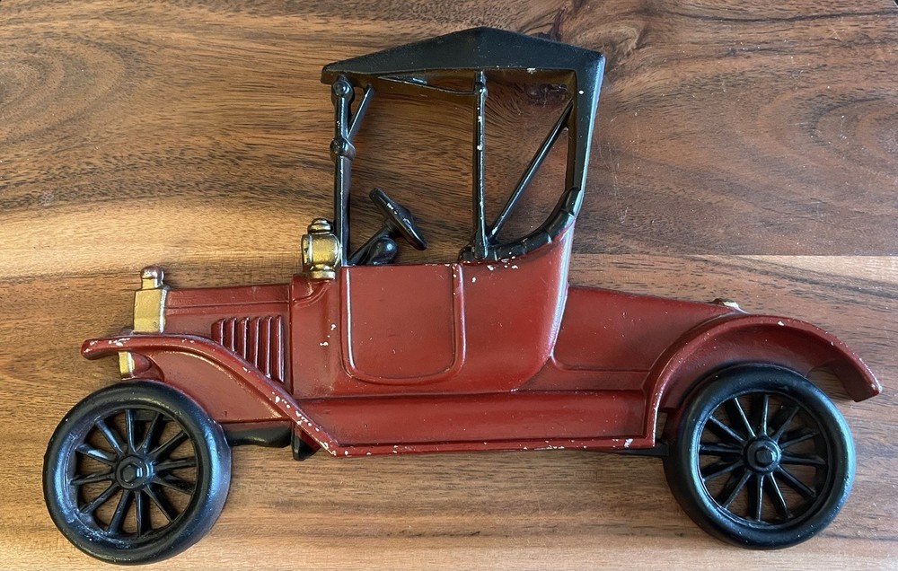 Vintage Sexton Car Wall Plaque Made In USA Model T Style Cast Aluminum MCM