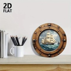 CIFbuy Nautical Sailboat Wall Art Vintage Coastal Decor for Home