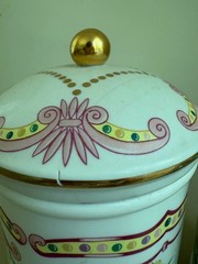 4 Lenox The Carousel Canisters Made Of Fine Porcelain With Gold-filled Trim P1
