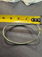Ancient Roman Bronze Anklet – Decorated Penannular Bangle/Relic