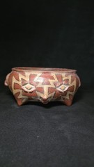 Pre-Columbian pottery Chupicuaro Two Faces Bowl . 800AD- 400 AD