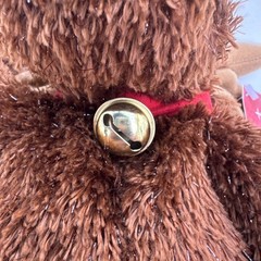 Comet Hallmark Christmas Reindeer Brown Plush & Tinsel Fur Jingle Bell Retired