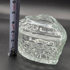 Fostoria American HOMCO Heart Shaped Lead Crystal Candy/Trinket Dish Vintage